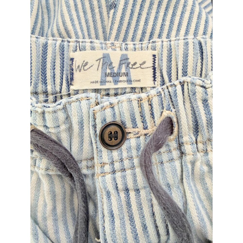 Rare Free People We The Free Clover Printed Pants Railroad Stripe Medium - Picture 4 of 6